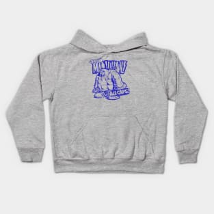 vintage mf doom blue Kids Hoodie